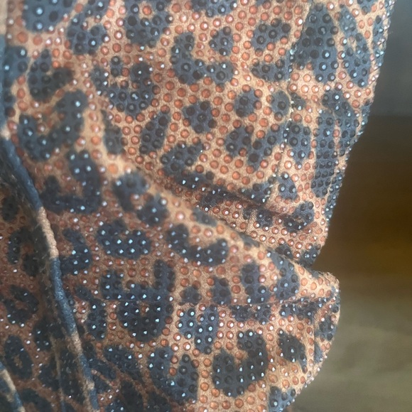 Jessica Simpson Cissely Leopard Print Rhinestone Western Boot BNWOB - Picture 9 of 12